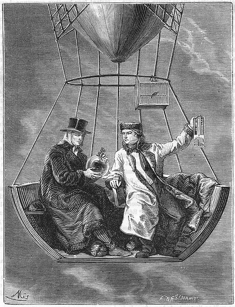 Jean Baptiste Biot and Joseph Louis Gay-Lussac, French scientists, 1804 (1870)