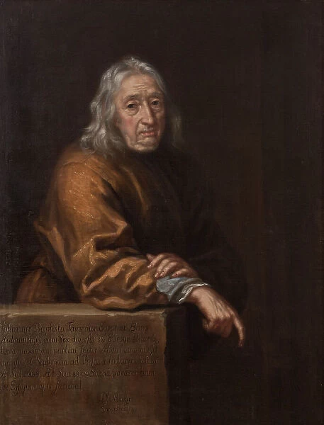 Jean Baptiste d'Aubonne Tavernier, 1605-1689, baron, explorer, 1688. Creator: David Klocker Ehrenstrahl