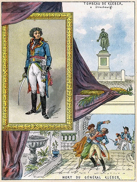 Jean Baptiste Kleber, French general, 1898. Artist: Gilbert