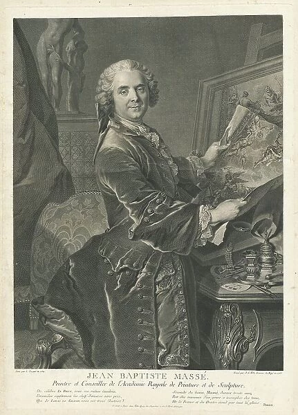 Jean Baptiste Massé, 1755. Creator: Johann Georg Wille