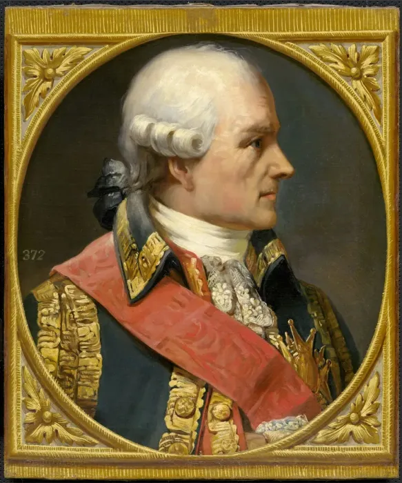 Framed Print : Jean Baptiste de Rochambeau, mid-19th century. Creator: Joseph-DesireCourt Framed Print : Jean Baptiste de Rochambeau, mid-19th century. Creator: Joseph-DesireCourt
