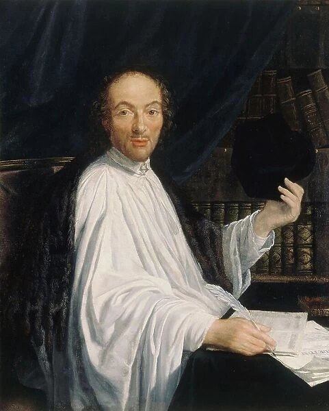 Jean-Baptiste Santeuil (1630-1697), canon of Saint-Victor, neo-Latin poet, c1665 — 1675. Creator: Toussain Dumee