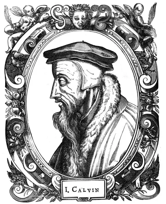 Framed Print : Jean Calvin, French theologian, 1581 Framed Print : Jean Calvin, French theologian, 1581