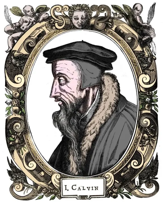 Framed Print : Jean Calvin, French theologian, 1581 Framed Print : Jean Calvin, French theologian, 1581