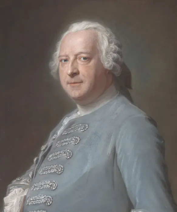 Framed Print : Jean Charles Garnier d Isle (1697-1755), ca. 1750. Creator: Maurice-Quentin de La Tour Framed Print : Jean Charles Garnier d Isle (1697-1755), ca. 1750. Creator: Maurice-Quentin de La Tour