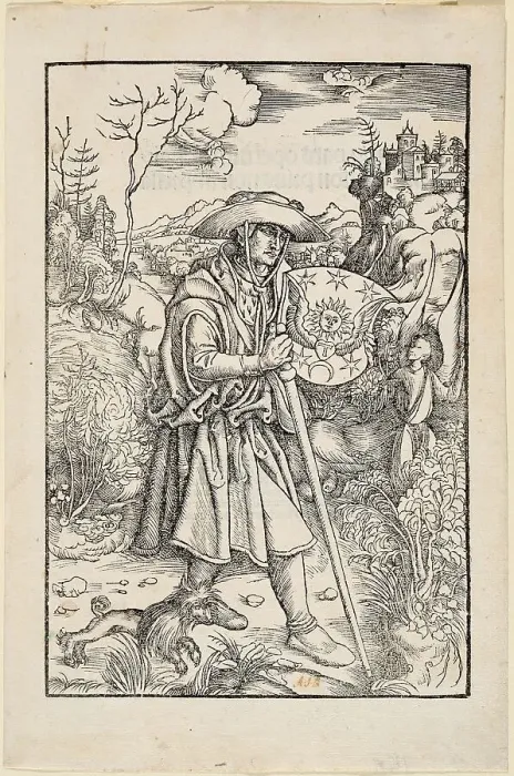 Framed Print : Jean Gerson as a pilgrim, before 1502. Creator: Dürer; Albrecht (1471-1528) Framed Print : Jean Gerson as a pilgrim, before 1502. Creator: Dürer; Albrecht (1471-1528)