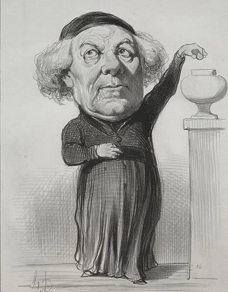 Jean Jacques Fayet, Bishop of Orleans, 1849. Creator: Honore Daumier (French, 1808-1879)
