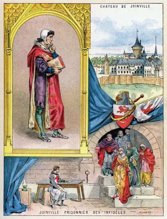 Framed Print : Jean de Joinville, chronicler of medieval France, 1898. Artist: Gilbert Framed Print : Jean de Joinville, chronicler of medieval France, 1898. Artist: Gilbert