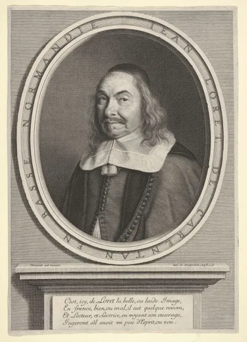 Framed Print : Jean Loret, 1658. Creator: Robert Nanteuil Framed Print : Jean Loret, 1658. Creator: Robert Nanteuil
