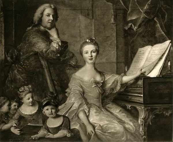Jean-Marc Nattier and his family, 1730-1762, (1903). Creator: Unknown