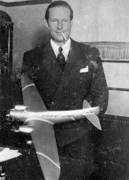 Jean Mermoz, French pilot, 1935