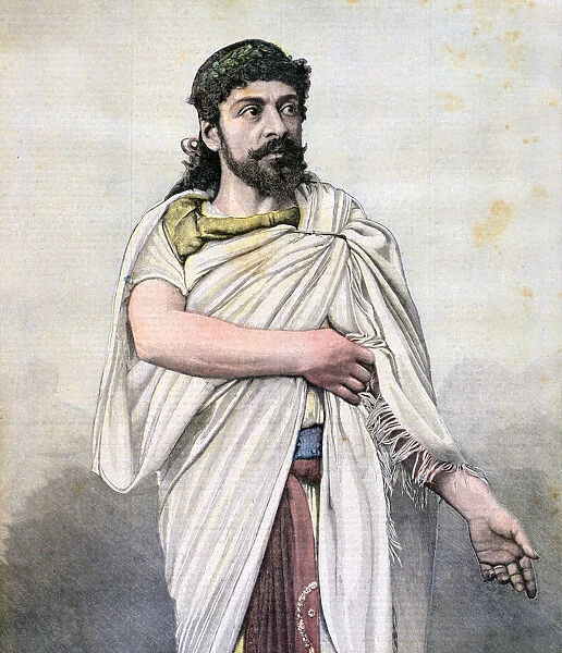 Jean Mounet-Sully as Oedipus in L Oedipe roi, Comedie Francaise, 1892