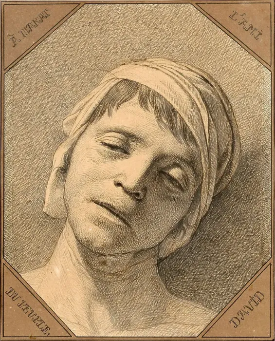 Framed Print : Jean Paul Marat. Artist: David, Jacques Louis (1748-1825) Framed Print : Jean Paul Marat. Artist: David, Jacques Louis (1748-1825)