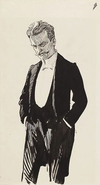 Jean Sibelius. Artist: Edelfelt, Albert Gustaf Aristides (1854-1905)