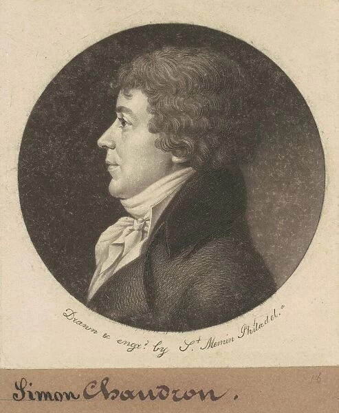 Jean Simon Chaudron, 1801. Creator: Charles Balthazar Julien Fevret de Saint-Mé