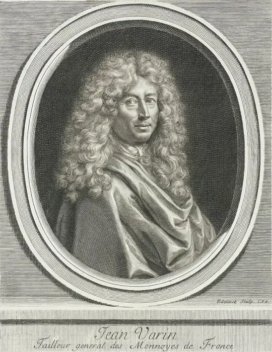 Framed Print : Jean Varin, c1697. Creator: Gerard Edelinck Framed Print : Jean Varin, c1697. Creator: Gerard Edelinck