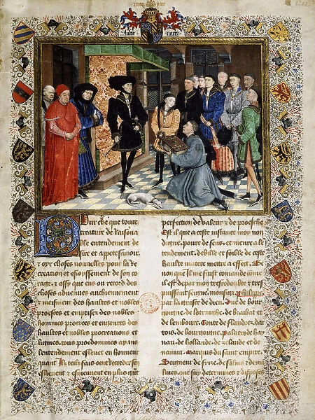 Jean Wauquelin presenting his Chroniques de Hainaut to Philip the Good, 1447