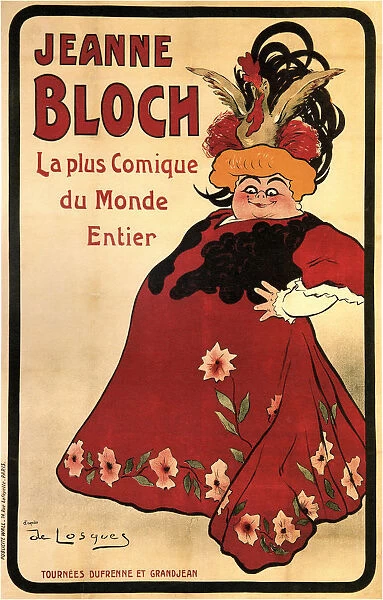 Jeanne Bloch, 1908. Artist: Losques, Daniel de (1880-1915)