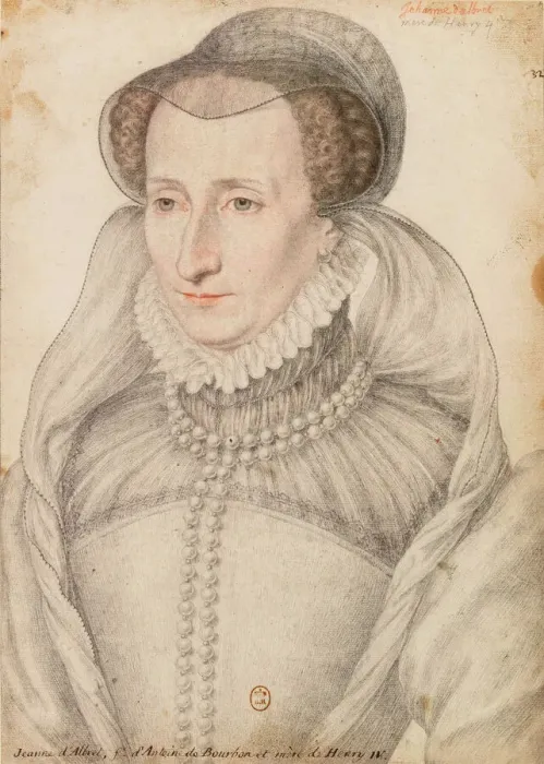 Framed Print : Jeanne d Albret, Queen of Navarre (1528-1572), 1560s. Creator: Clouet, Francois Framed Print : Jeanne d Albret, Queen of Navarre (1528-1572), 1560s. Creator: Clouet, Francois