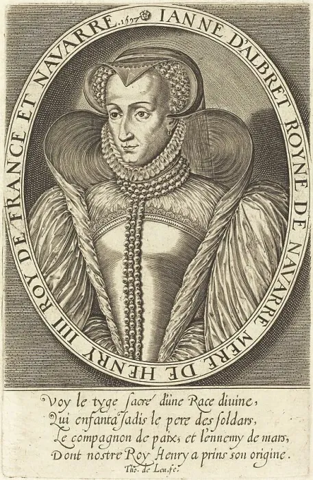 Framed Print : Jeanne d'Albret, Queen of Navarre, 1597. Creator: Thomas de Leu Framed Print : Jeanne d'Albret, Queen of Navarre, 1597. Creator: Thomas de Leu