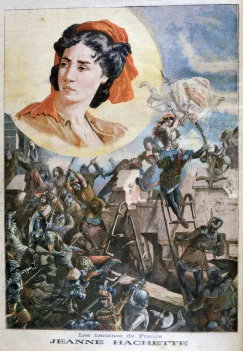 Framed Print : Jeanne Hachette, French heroine, 1894. Artist: Paul Merwart Framed Print : Jeanne Hachette, French heroine, 1894. Artist: Paul Merwart