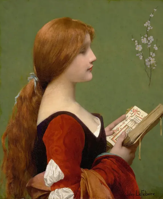 Framed Print : Jeanne la Rousse. Creator: Lefebvre, Jules Joseph (1836-1911) Framed Print : Jeanne la Rousse. Creator: Lefebvre, Jules Joseph (1836-1911)