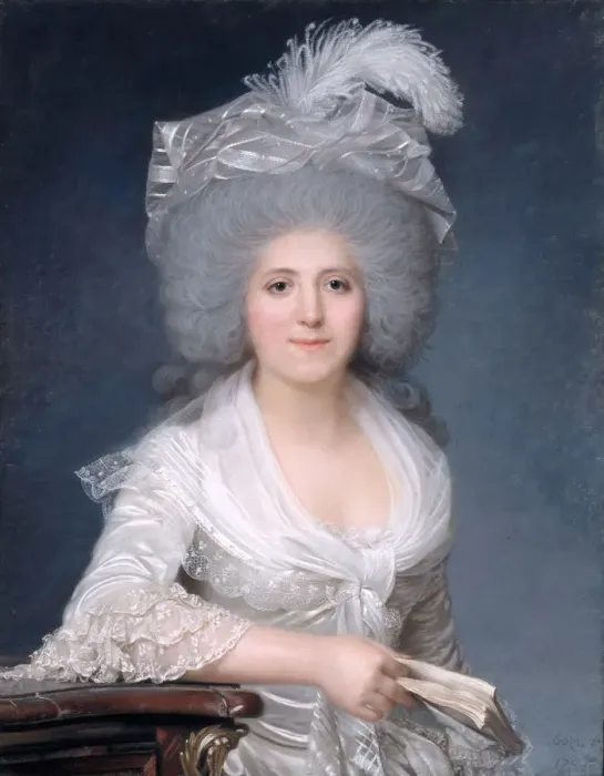 Framed Print : Jeanne Louise Henriette Campan. Artist: Boze, Joseph (1745-1826)