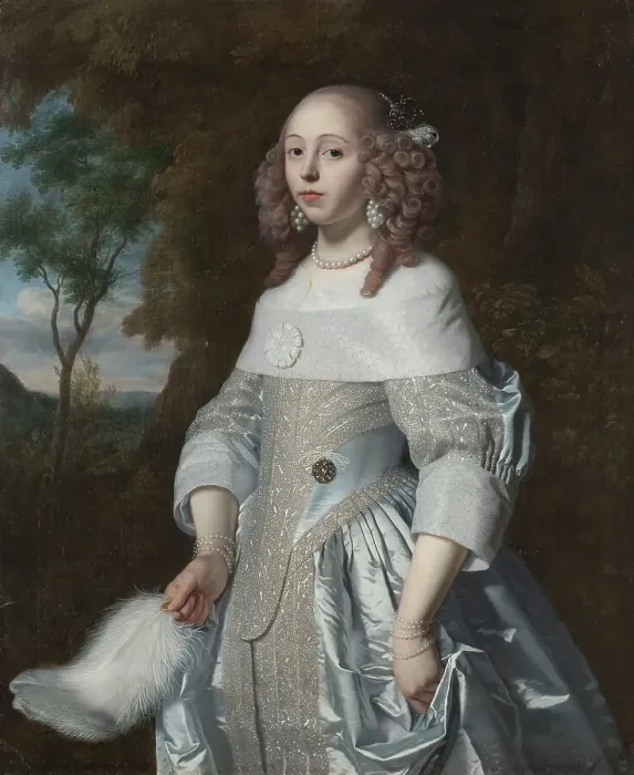 Framed Print : Jeanne Parmentier, 1634-1710, married De Geer, 1656. Creator: Bartholomeus van der Helst Framed Print : Jeanne Parmentier, 1634-1710, married De Geer, 1656. Creator: Bartholomeus van der Helst