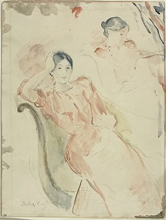 Framed Print : Jeanne Pontillon, c. 1893. Creator: Berthe Morisot Framed Print : Jeanne Pontillon, c. 1893. Creator: Berthe Morisot