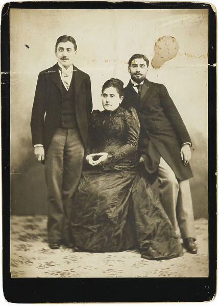 Jeanne Proust nee Weil and her two sons Marcel and Robert