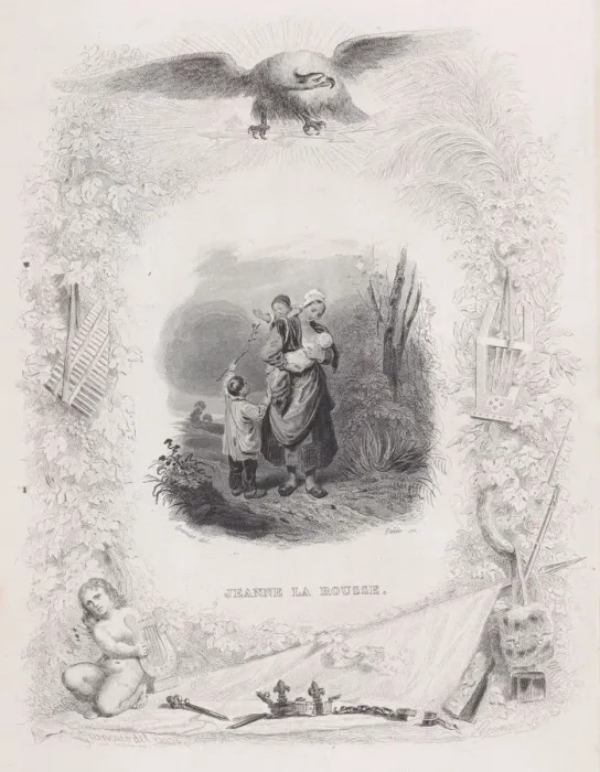 Framed Print : Jeanne the Redhead, from The Songs of Beranger, 1829 Framed Print : Jeanne the Redhead, from The Songs of Beranger, 1829