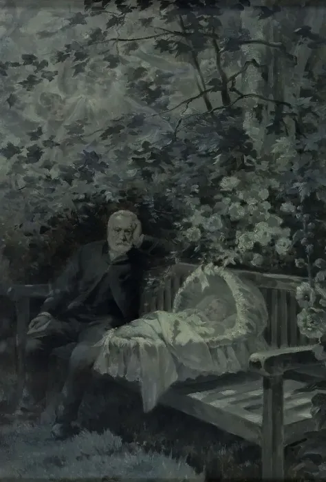 Framed Print : Jeanne sleeping, c1888. Creator: Albert Auguste Fourie Framed Print : Jeanne sleeping, c1888. Creator: Albert Auguste Fourie