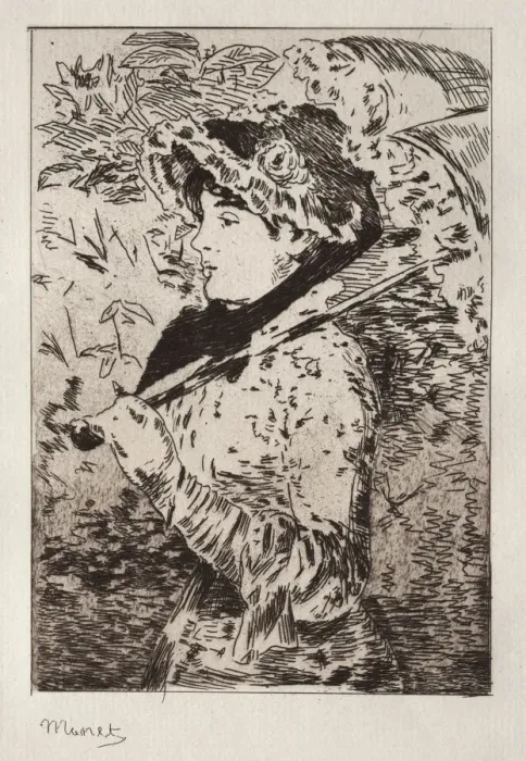 Framed Print : Jeanne: Spring. Creator: Edouard Manet (French, 1832-1883) Framed Print : Jeanne: Spring. Creator: Edouard Manet (French, 1832-1883)