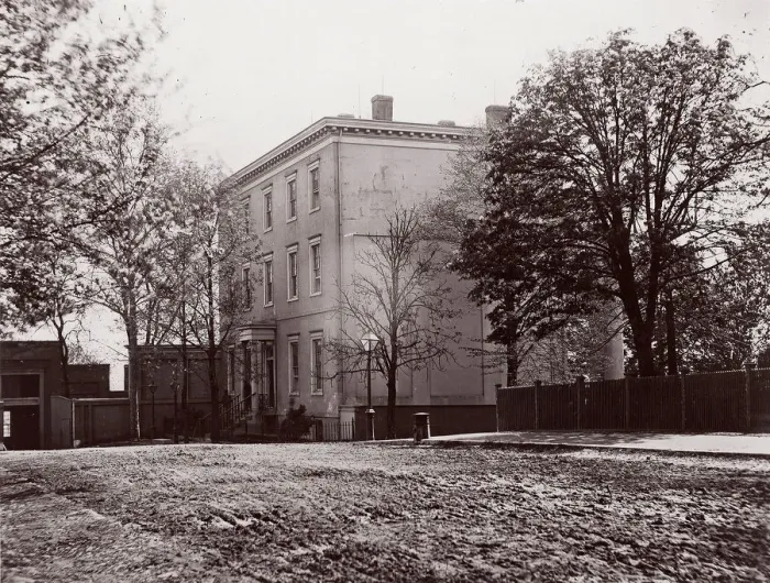 Framed Print : Jeff. Davis House, Executive Mansion, C. S. A. Richmond, 1865. Creator: Alexander Gardner Framed Print : Jeff. Davis House, Executive Mansion, C. S. A. Richmond, 1865. Creator: Alexander Gardner