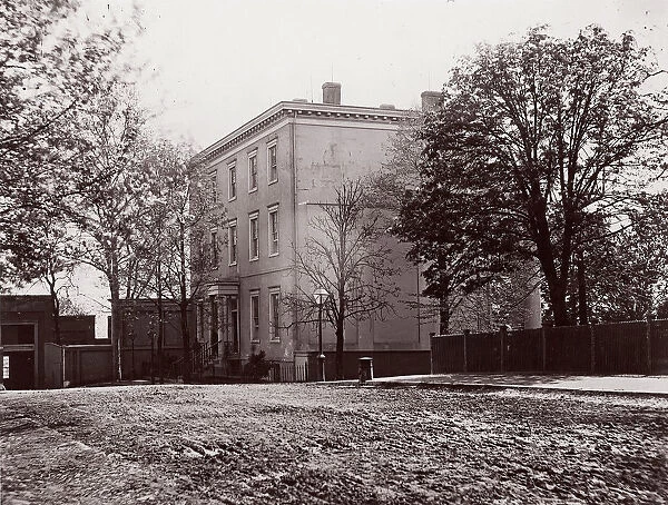 Jeff. Davis House, Executive Mansion, C. S. A. Richmond, 1865. Creator: Alexander Gardner