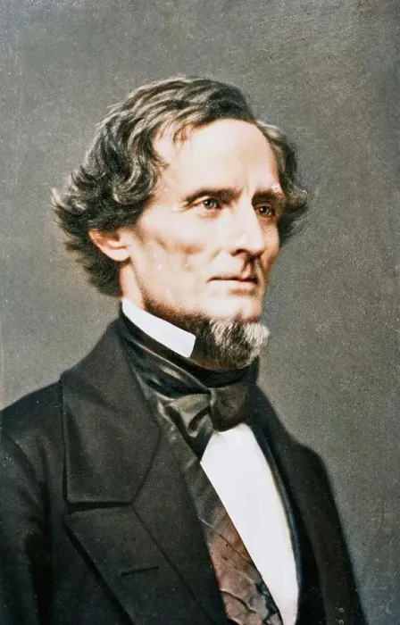 Framed Print : Jefferson Davis, between 1855 and 1865. Creator: Unknown Framed Print : Jefferson Davis, between 1855 and 1865. Creator: Unknown