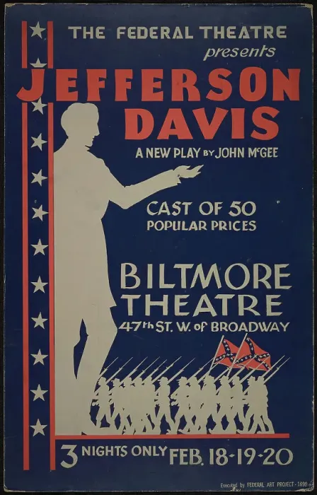 Framed Print : Jefferson Davis, New York, 1936. Creator: Unknown