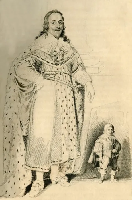 Framed Print : Jeffery Hudson, Aged 30 Years, 18 Inches high. - Dwarf to King Charles the First, 1821 Framed Print : Jeffery Hudson, Aged 30 Years, 18 Inches high. - Dwarf to King Charles the First, 1821