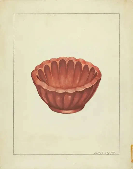 Framed Print : Jelly Mold, c. 1939. Creator: Anna Aloisi Framed Print : Jelly Mold, c. 1939. Creator: Anna Aloisi