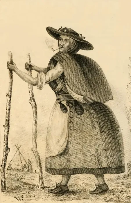 Framed Print : Jenny Darney, A Remarkable Character in Cumberland, 1821. Creator: Robert Cooper Framed Print : Jenny Darney, A Remarkable Character in Cumberland, 1821. Creator: Robert Cooper