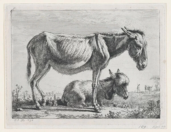 Jenny with its Foal, 1797. Creator: Jean-Jacques de Boissieu