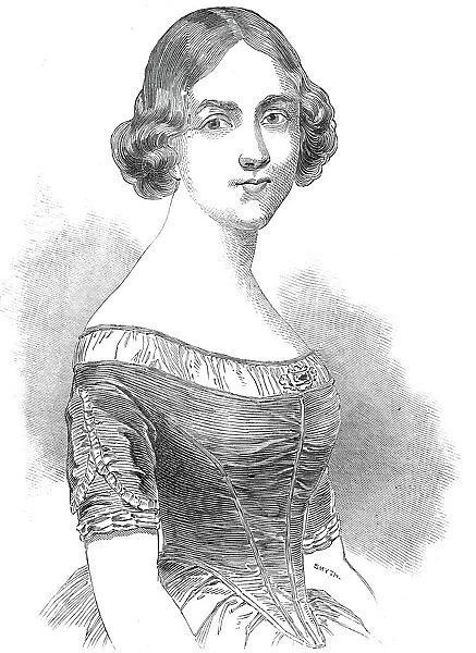 Jenny Lind, the celebrated Swedish vocalist, 1845. Creator: Smyth