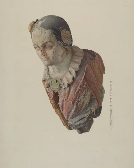 Framed Print : Jenny Lind Figurehead, c. 1938. Creator: Isabella Ruth Doerfler Framed Print : Jenny Lind Figurehead, c. 1938. Creator: Isabella Ruth Doerfler