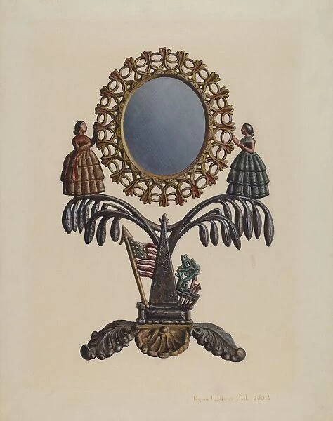 Jenny Lind Mirror, c. 1939. Creator: Regina Henderer