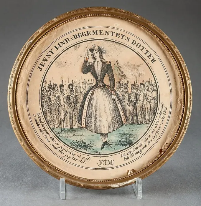 Framed Print : Jenny Lind in The Regiment's Daughter, (c1850s). Creator: Unknown Framed Print : Jenny Lind in The Regiment's Daughter, (c1850s). Creator: Unknown