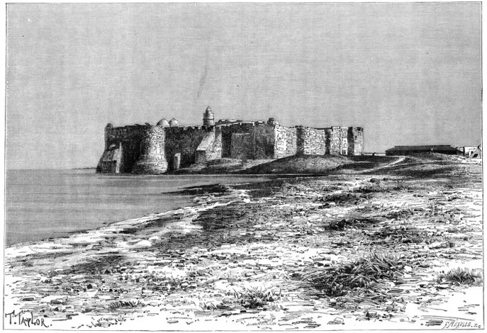 Framed Print : Jerba Island, Castle near Humt Suk, Tunisia, c1890. Artist: F Meaulle Framed Print : Jerba Island, Castle near Humt Suk, Tunisia, c1890. Artist: F Meaulle