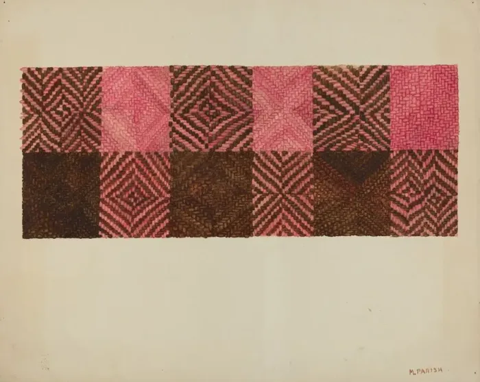 Framed Print : Jerga (Carpet), c. 1938. Creator: Marjery Parish Framed Print : Jerga (Carpet), c. 1938. Creator: Marjery Parish