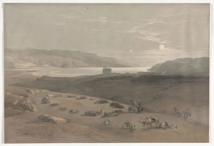 Framed Print : Jericho, 1839. Creator: David Roberts (British, 1796-1864)