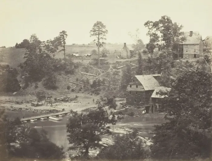 Framed Print : Jericho Mills, North Anna, Virginia, May 1864. Creator: Alexander Gardner Framed Print : Jericho Mills, North Anna, Virginia, May 1864. Creator: Alexander Gardner