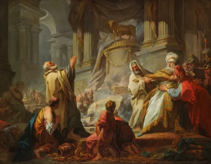 Framed Print : Jeroboam Sacrificing to Idols Framed Print : Jeroboam Sacrificing to Idols